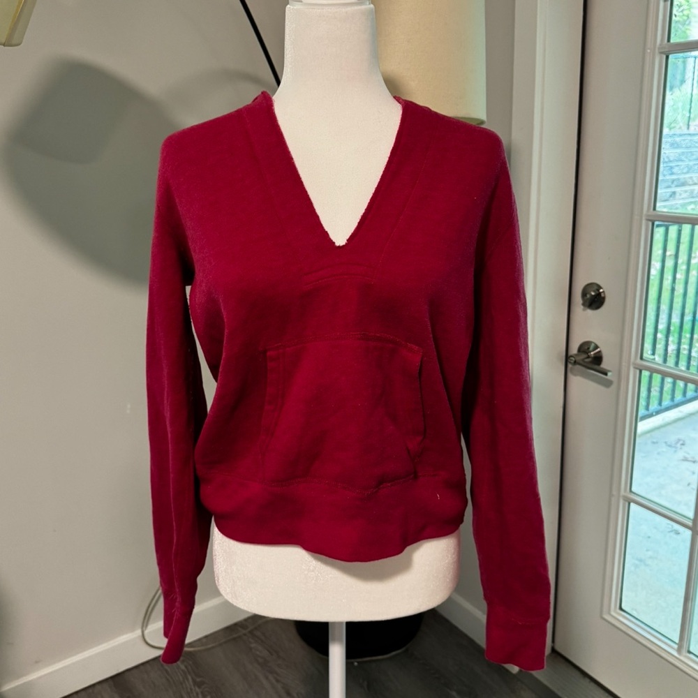 J crew burgundy pullover
